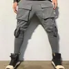 pantalones para hombres pantalones de algodón entrenamiento de fitness pantalones sólidos pantalones de moda casuales machos joggers sportswear