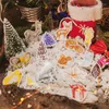 Geschenkwikkeling 30 PCS DIY Kerststicker Leuke Santa Snowman voor kaart maken Crafts vakantie Decor Scrapbook Planners Diary