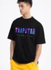 Trapstar Мужские рубашки T London Tebula Print Men Crasual Hetableting Cotton Streetwear Летняя мягкая короткая рукава негабаритная футболка 220618