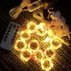 Décorations de Noël Noël 3 mètres LED rideau guirlande USB puissance fée lumières feston avec année à distance guirlande de Noël LED rideaux lumineux 220901