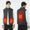 Coletes masculinos 17pcs jaqueta aquecida moda masculina coubante inteligente aquecimento elétrico USB Roupas térmicas de inverno Colete de inverno Plustize 220902