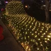 Saiten 1,5 m 96 LEDs AC 220 V Outdoor Fischernetz Lichterkette Sternenhimmel Weihnachten Gartendekoration Lichterkette Girlande Urlaubsbeleuchtung