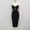 beadings womern lady sexy dresses off shoulder designers bandage bodycon slim pencil dress YS30165