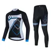 2024 Pro Mens Winter Cycling Jersey Set Long Sleeve Mountain Bike Cycling Clothing Breattable Mtb Bicycle Clothes Wear Suit M12