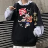 Herren Hoodies Sweatshirts Oversize Männer Anime Bizarre Abenteuer Hoodies Casual Kapuzen Sweatshirt Harajuku Lose Hoodie Mantel Streetwear 220902