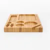 Oldfox All-in-One Natural Bamboomboc Smoking Rolling Tray Tray Roller Station для дыма DIY CH0005