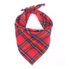 Hond Kleding Bandana Klassieke Rood Zwart Katoen Plaid Kat Puppy Hoofddoek Huisdier Halsdoek Sjaal Speeksel Handdoek Grooming Accessoires