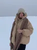 Women Down Parkas Women Krótka kurtka Zimowa gruba bawełniana bawełniana płaszcza Koreańska luźna puffer parkas panie oversize zniszczenie 220902