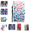 Mode Leder Brieftasche Hüllen für Xiaomi Poco M3 X4 Pro 5G M4 X3 12 Lite F3 11T 11 10t 10T Druck Blume Schmetterling Herz Liebe Katze Tiger Kartensteckplatz Halter Flip Cover PU Tasche