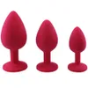 Sex toy massager Silicone Anal Plug Jewel Decoration Butt Plug Prostate Massager Anus Toys For Women and Man Couple Gay 3 Size