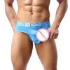 Slip nez d'éléphant slips sous-vêtements gai hommes Sexy 3d grande poche Shorts pour hommes Cueca culotte masculine