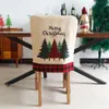 Decorazioni natalizie DHL Ship sedia natalizia Copertina Babbo Natale Copertina Copertina di sedie posteriori Set di berretti Set di natalizio per la casa per matrimoni arredamento