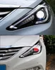 LED HEAD Light Parts لـ Hyundai Sonata 8 2010-2014 المصابيح الأمامية الأمامية استبدال DRL Daytime Light Projector