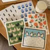 Eco Friendly Wood Pulp Cleaning Cloths Dishcloth Cartoon Printing Absorbent Scouring