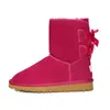 Botas australianas de venda quente Mulheres Ultra Mini Botas Plataforma Bota de Pele Tasman Shearling Lã Inverno Tornozelo Australiano Botas de Neve Ugglies Bota de Tornozelo de Cetim Marrom