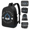 Рюкзак забавный графический принт Deltarune фан -клуб Lancer USB Зарядка Мужские школьные сумки женские сумки Travel Laptop278o