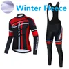 2024 Pro Mens Winter Cycling Jersey Set Long Sleeve Mountain Bike Cycling Clothing Breattable Mtb Bicycle Clothes Wear Suit M9