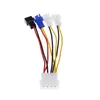 Computerkabels 1 stks 4-pins molex tot 3-pins ventilatorvermogenkabeladapterconnector 12V 2 / 5V-koeling voor CPU-pc-case