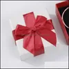 Jewelry Boxes Bow Jewelry Gift Packaging Paper Box Creative Ring Necklace Earrings Small Set Boxes 54 E3 Drop Delivery 2021 D Yydhhome Dhwfi