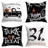 Anderes Event Partyzubehör Halloween-Dekoration Wurfkissenbezug 45 x 45 cm Halloween-Dekor Trick or Treat Kürbis-Fledermaus-Kissenbezug für Sofa Wohnzimmer 220901