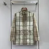여자 재킷 2022 뉴 가을 겨울 스탠드 칼라 긴 소매 디자이너 코트 브랜드 같은 스타일 겉옷 0902-5