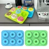 Baking Moulds 4pcs Silicone Donut Mold Accessories Portable Rectangular Reusable Easy Use Home DIY Party Supplies Smooth Surface