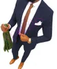 Tuxedos de um bot￣o de um bot￣o Groom Notch Lapeel Men Suit