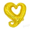 18Inch Party Decoration Love Heart Balloon Aluminium Foil Hearts Formed Valentines Balloons Romantic Wedding Decor Balloon BH7489 TQQ