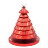 Kerstdecoraties Mini Tree Dice Kids Gifts Game Toy Blue 10x6cm Creëer een feestelijke sfeer Plastic familie -spelletjes