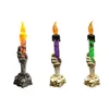 Altri articoli per feste per eventi LED Candele di Halloween Luci Testa di teschio Fantasma Mano Decorazioni di Halloween Spaventoso casa stregata Puntelli Horry Funy Skeleton Lamp 220901