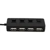 Ipega USB Hub 2.0 met schakelaar Splitter Hoge snelheid voor pc -laptop Power Charger Adapter Muis 480 Mbps