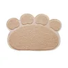 30cm x 40cm 발 모양 개 모양 개 고양이 먹이 매트 패드 애완 동물 접시 그릇 음식 식수 사료 공급 테이블 PVC 매트 LYX126