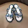 2022 tofflor Designer Womens Sandals Slide Luxury Rubber Shoes WILLOW PESKTERADE BOWS Flop Flops Jelly Sandal Beach Outdoor