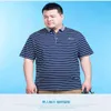 Мужские Polos 10xl 8xl 6xl 5xl 4x Summer Men Shirt Rush Business Casual Stripe Fashion Male Short Retie