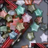 Stone 15mm Pentagram Display Quartz Stone P￤rlor stj￤rn Charms Ornament Reiki Healing Natural Pink Crystal Decoration Whol Dhseller2010 DHKSI
