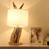 Bordslampor Creative Nordic Harts Lamp American Reading Lights Desk sovrum Bedside El Bar Dekorativt hem