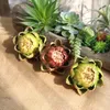 Decorative Flowers Artificial Artichoke Plastic Plant Fruit For Kitchen Home Art Decor Table Display Decoration