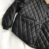 Damesleer Faux Leather Lederen Faux Winter Warm Loose PU Kleding Kortlaag Motorjas 2022 Vrouwen Koreaanse Plaid Black Cotton N3KU#