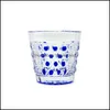 Bicchieri da vino di lusso 50 ml tagliati a mano tazza bicchiere di vetro per sake S vino rosso blu verde consegna goccia 2021 casa giardino cucina sala da pranzo Bar Drin Dhqjj