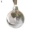 Decorazione per feste Natale Nome Ornamento Souvenir Piuma Memory Palline per palline Commemora il regalo ciondolo Navidad A8W0