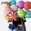 Altri rifornimenti del partito dell'evento 10pcs mini18 pollici palloncini colorati della stagnola della caramella lecca-lecca elio globos baby shower compleanno forniture per feste di nozze decor giocattolo per bambini 220901