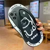 Creative slippers phone cases iPhone 13 Pro Max 11 12 14 Max XS XR X 7 8 Plus Cartoon character silicone couple case