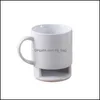 Tazze Tazza in ceramica Caffè bianco Biscotti al latte Dessert Tazza da 250 ml Tè Kka3109 Biscotto Lato casa per tasche Supporto da ufficio 1428 V2 Drop Del Dhi7A