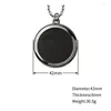 Pendant Necklaces Est Design Anti EMF Protection Necklace- Lava Stone Quantum Energy Spiritual Health Necklace Jewelry For Men Women