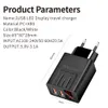 2.1A Home Chargers Digital Display 2USB Mobile Phone Charger Multi-port with Display EU US Travel Charging