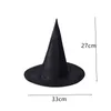 Другое мероприятие вечеринка поставляет Halloween Black Folds Wizard Wizard Hat Party Costume Headgear Devil Cap Cosplay Accessories для взрослых женщин 220901