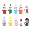 7 PCS Kawaii Mini Babies Elf Dolls Set Fooball Guitar Lantern Plush speelgoed op de plankaccessoires Kerstcadeaus voor meisjes jongens kinderen kinderen volwassenen