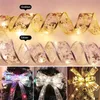 Julband med LED -lampor Vattentät dubbel Gilding Ribbon Lamp Xmas Tree Wall Window Home Decoration Nytt år