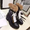 2022 Designer Women Ankle Boots Thick-soled Desert Martin Boot Embroidery Diamonds Decorative Luxury Boots With Box size 35-41