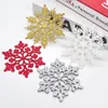 Christmas Decorations Shiny Snowflake Decoration Applique Wholesale Wedding Celebration Supplies Winter Adornos De Navidad